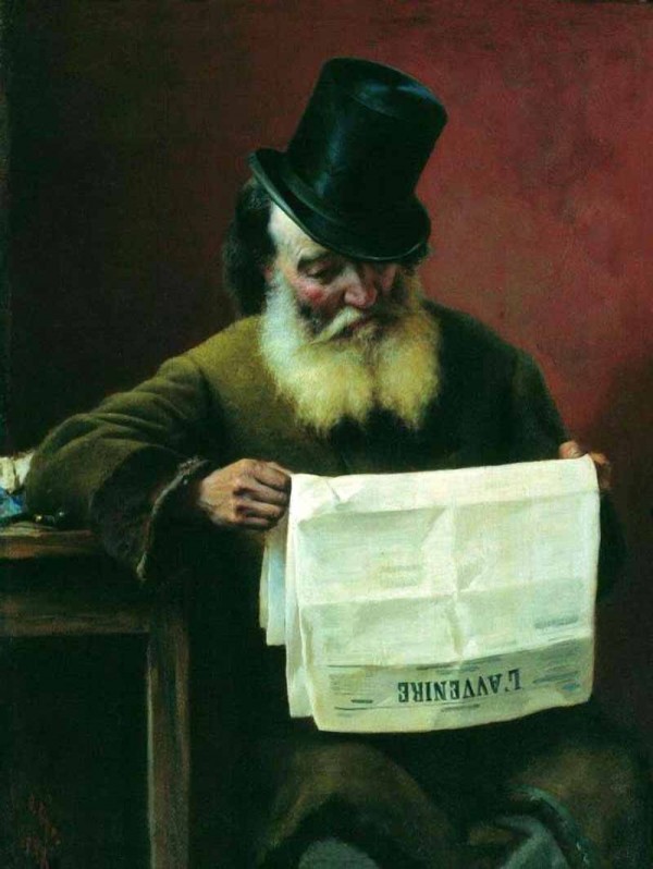 A newspaper by Fyodor Bronnikov